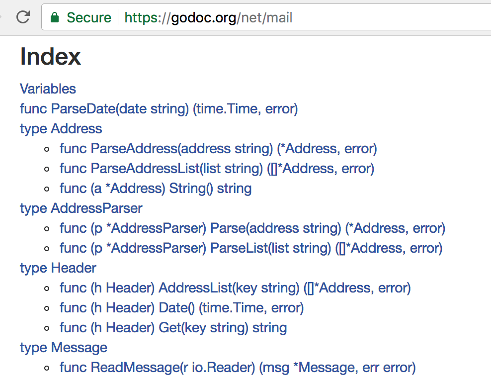 x/tools/godoc: golang.org/pkg not adding functions returning slices of ...