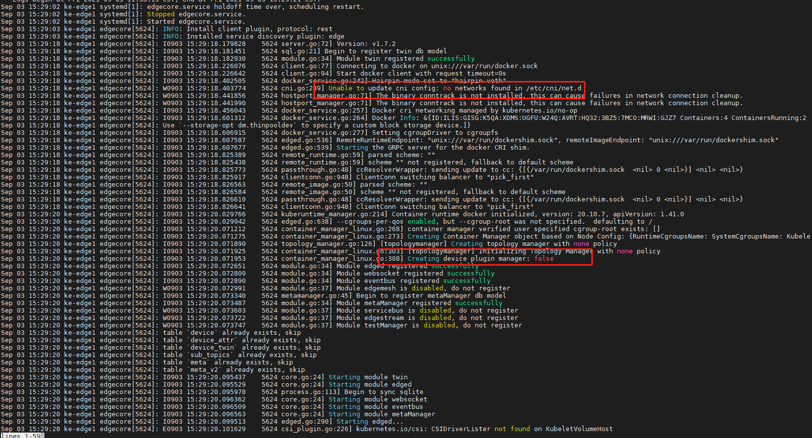 Edgecore keeps restarting · Issue #3122 · kubeedge/kubeedge · GitHub
