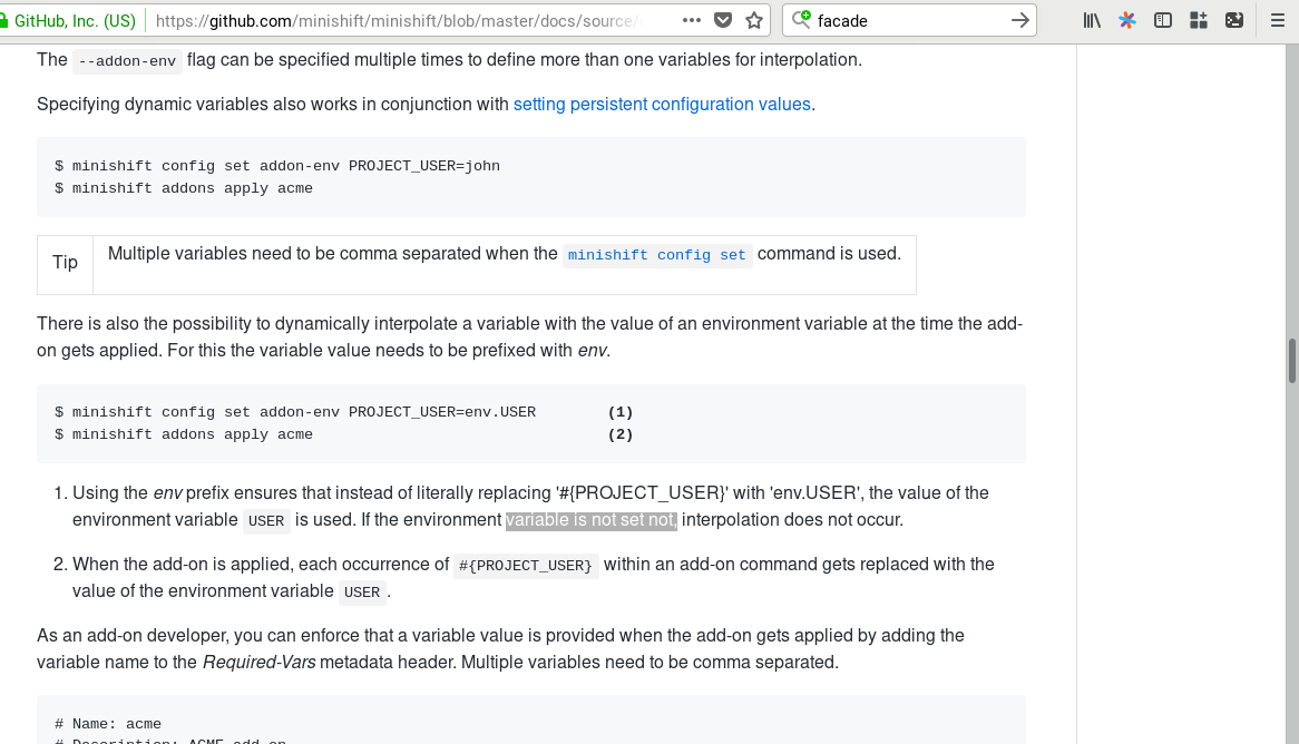 Typo in Add-ons section in docs · Issue #1948 · minishift/minishift ...