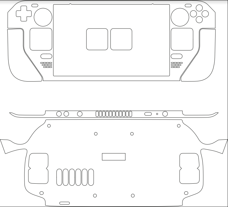 Steam Deck Skin Template