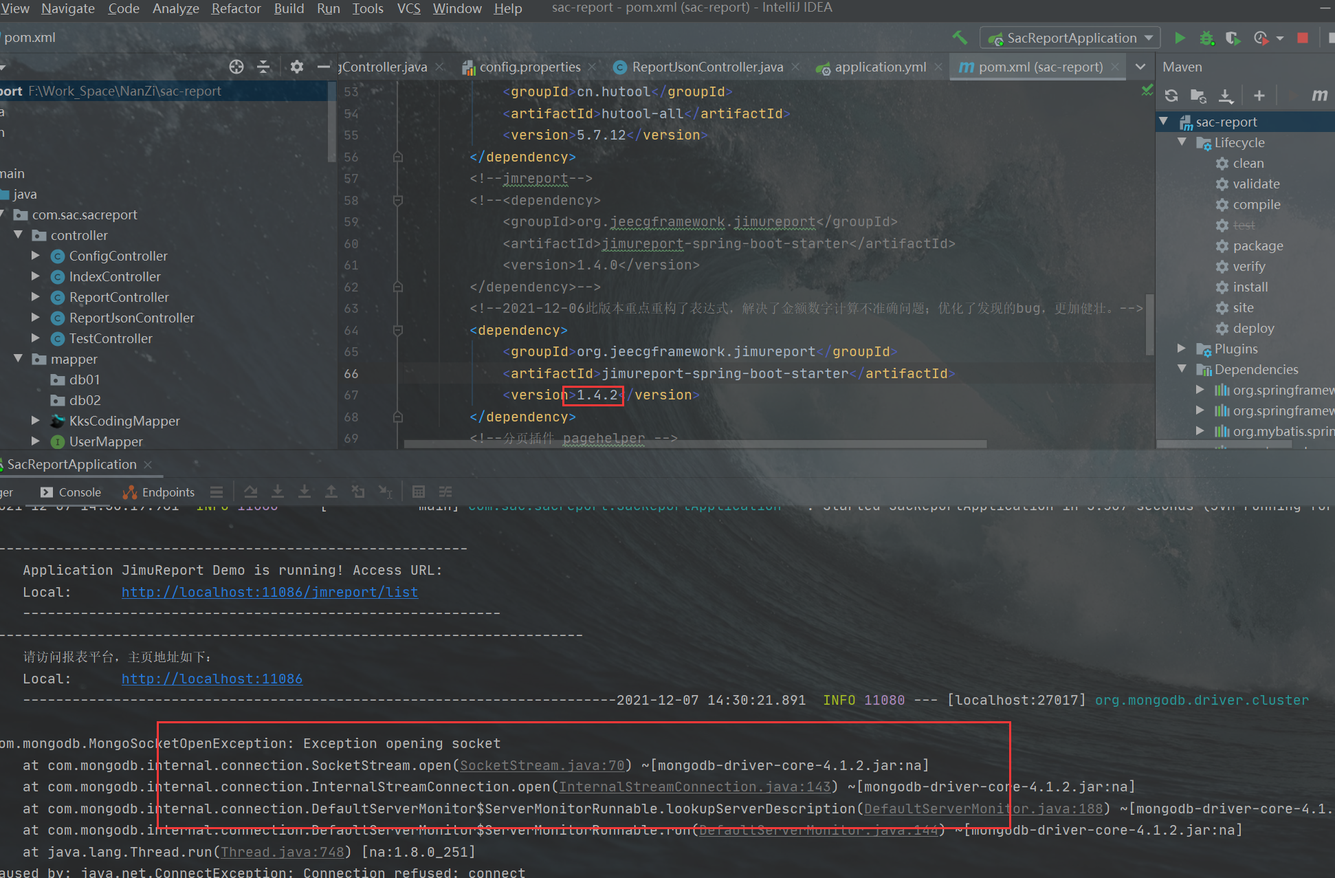 springboot集成1.4.2版本启动即报错 · Issue #711 · jeecgboot/jimureport · GitHub