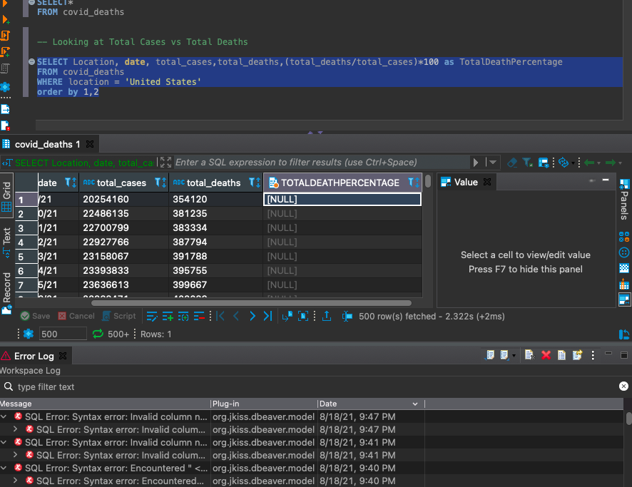 NULL VALUE · dbeaver · Discussion 13578 · GitHub