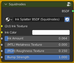 Ink Splatter BSDF