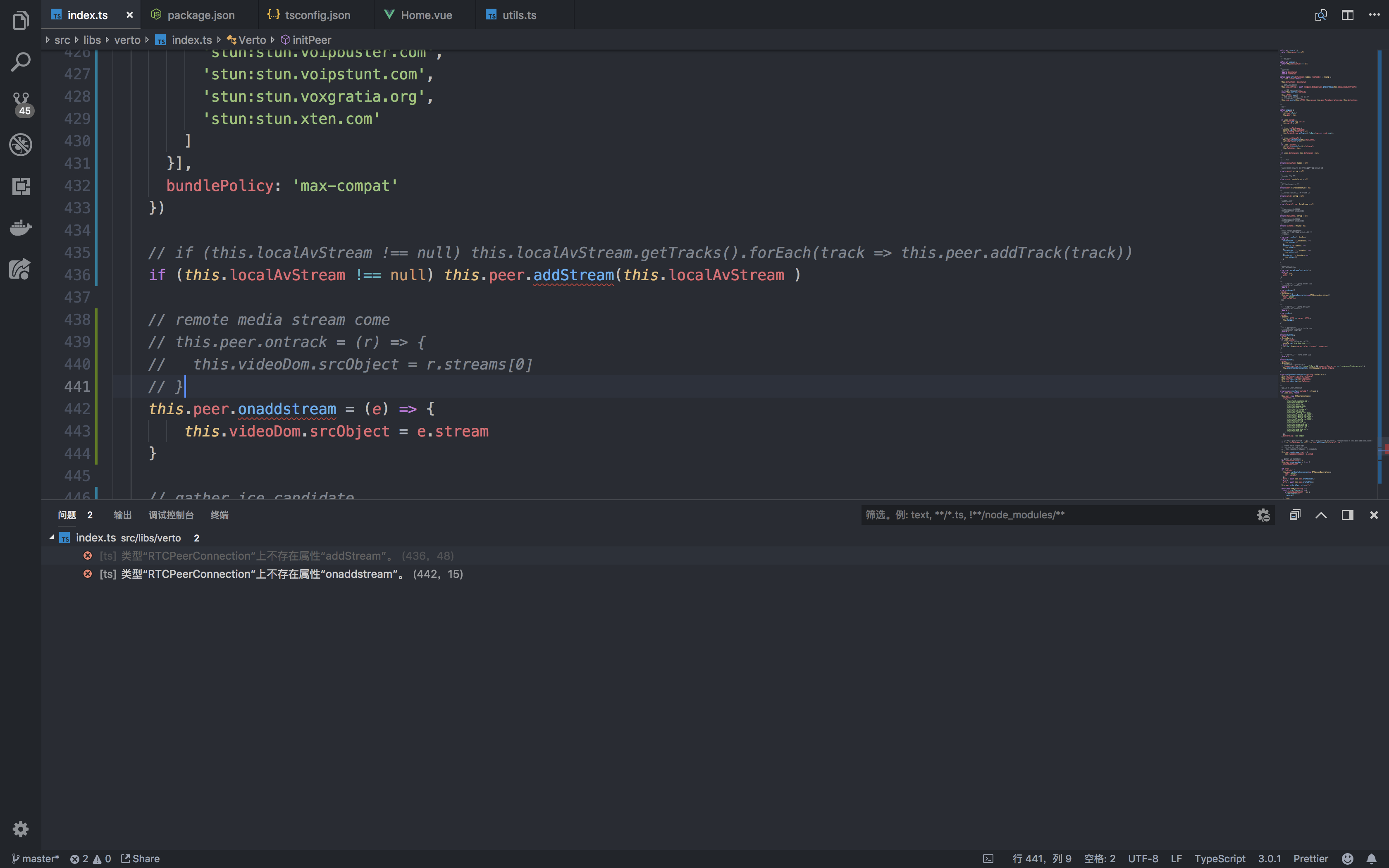 Error is caught while building project abount WebRtc’s ...