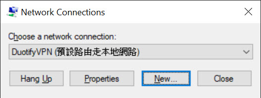 Network Connections (rasphone.exe)