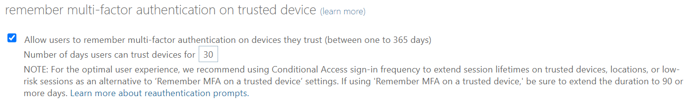 remember multi-factor authentication on trusted device