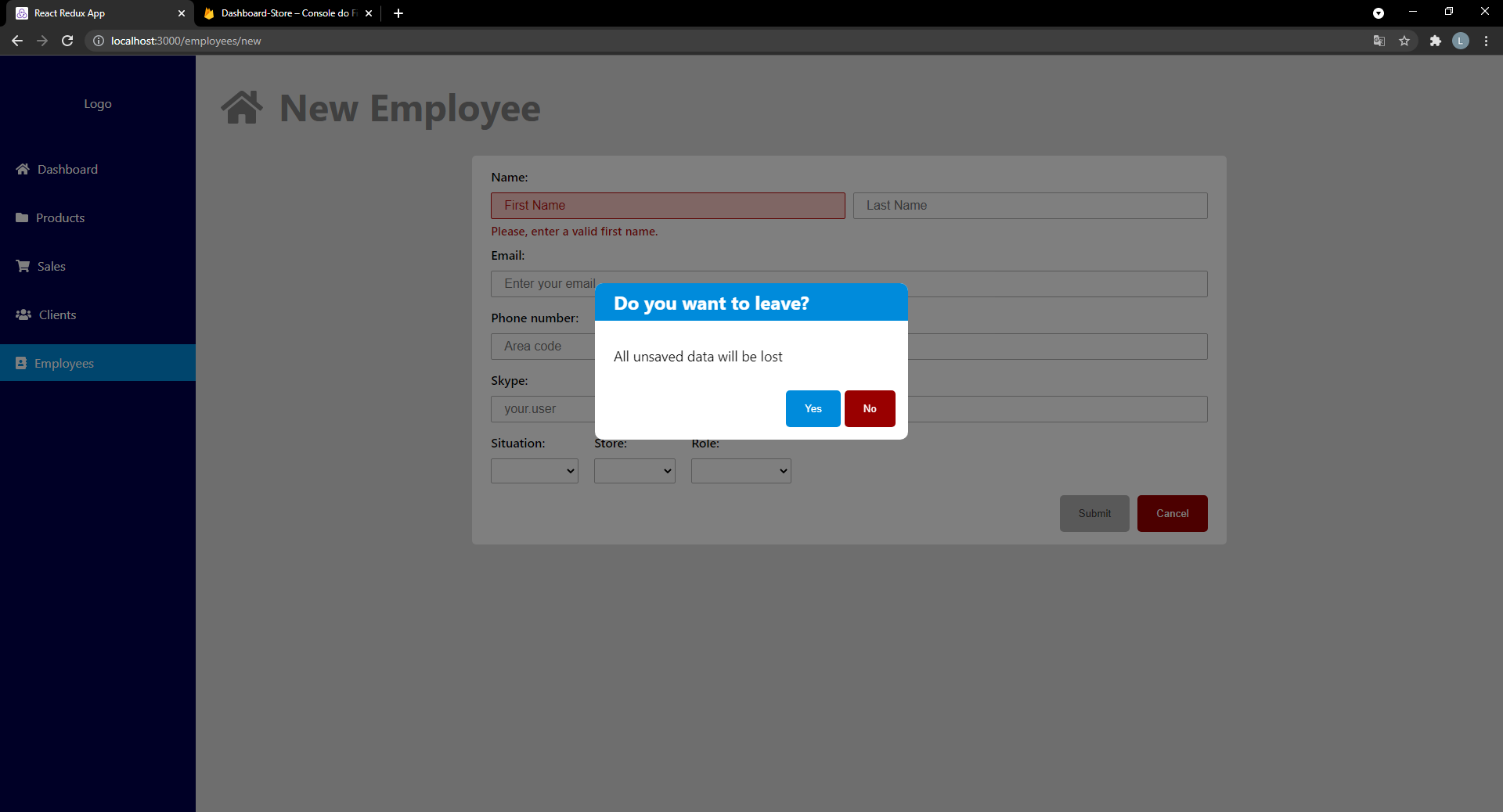 GitHub - urtadolg/React-Dashboard: This is an admin dashboard app made ...