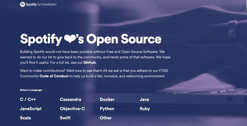 GitHub - spotify/spotify.github.io: Showcase site for hand-picked open-source  projects by Spotify