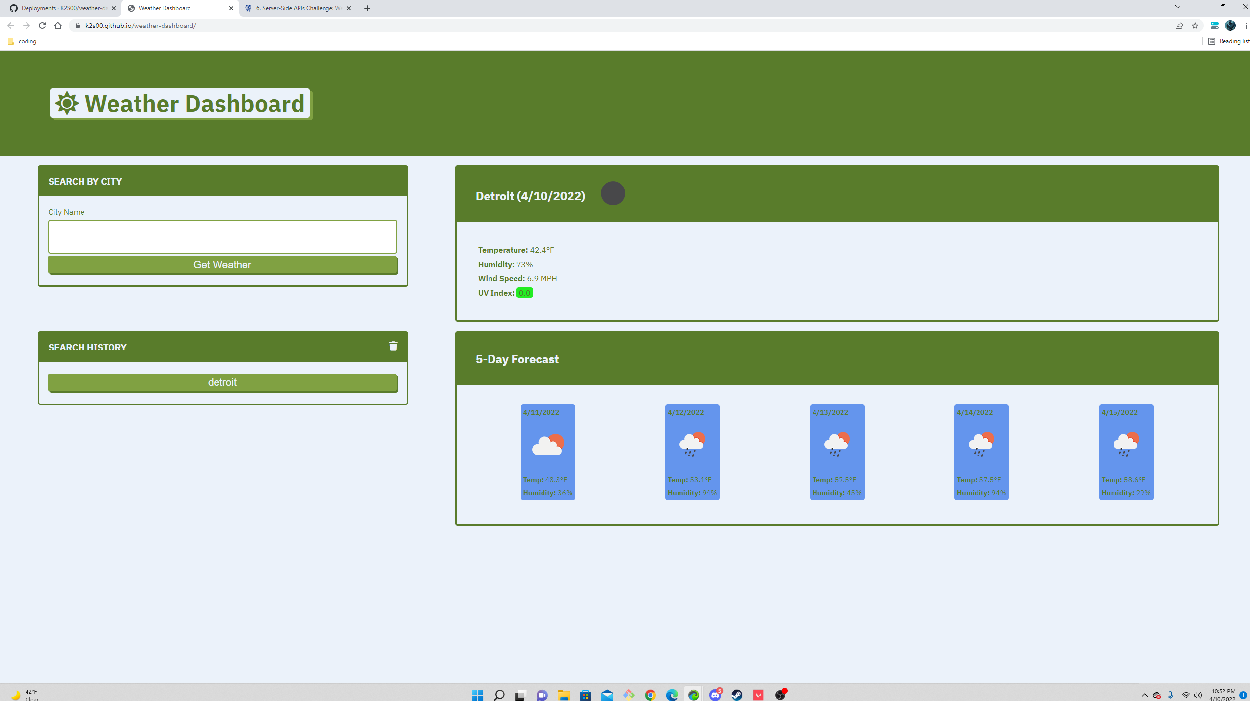 GitHub - K2S00/weather-dashboard