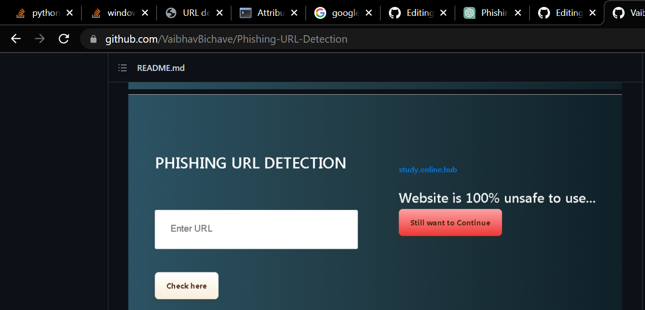 GitHub - Gokulachalam/Phising_Url_Detection: A phishing URL detector is ...