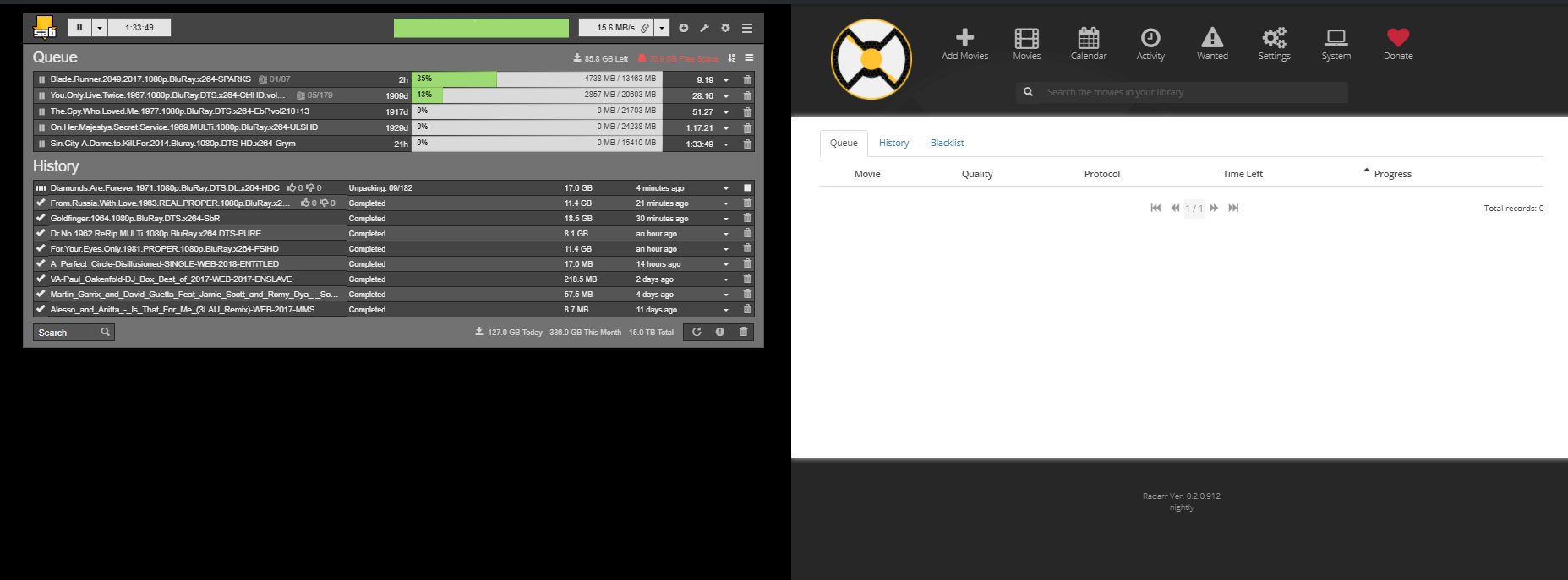 WebUI does not show status of downloads after nightly update · Issue ...