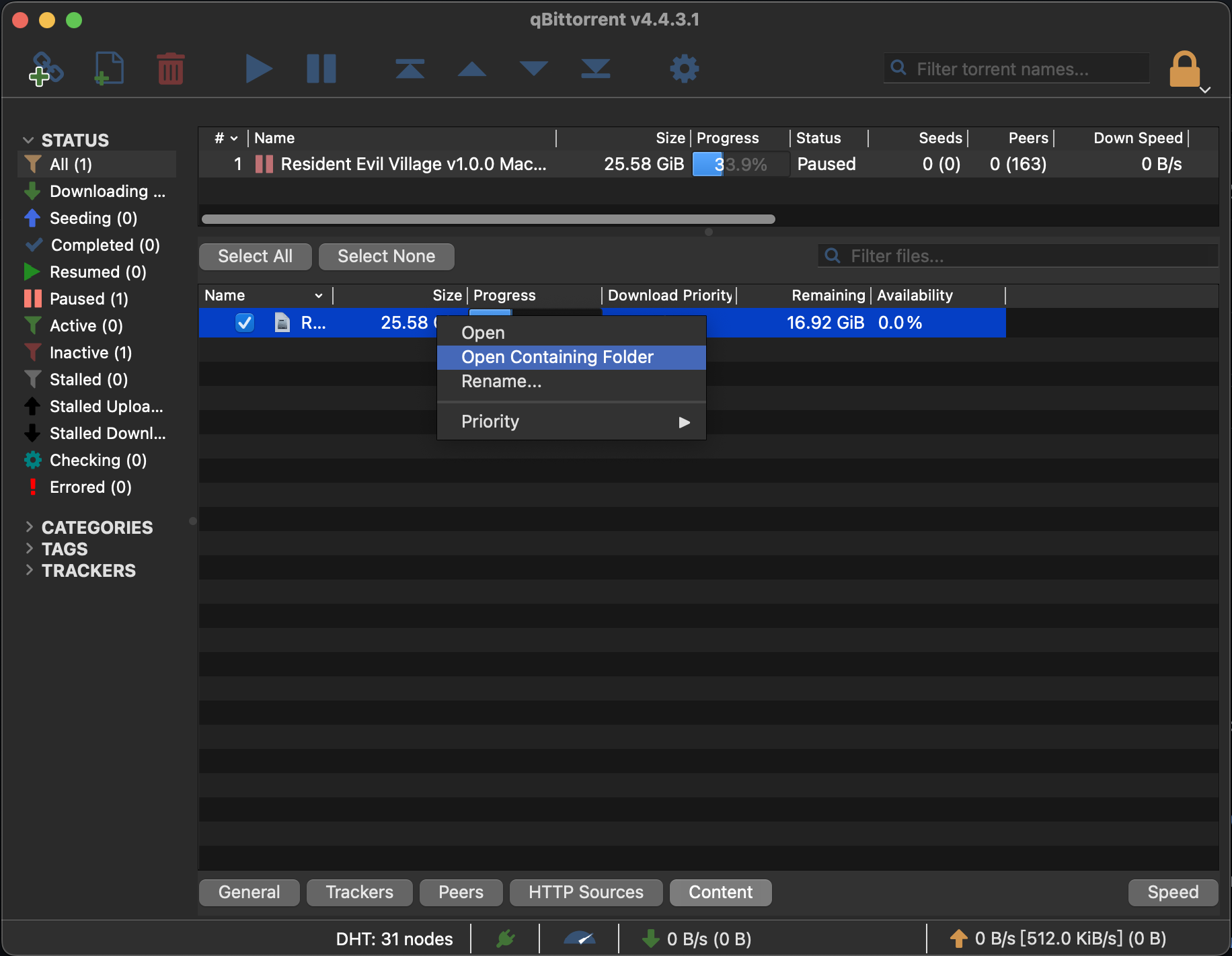 qBittorrent crashes while open file in containing folder · Issue 17960