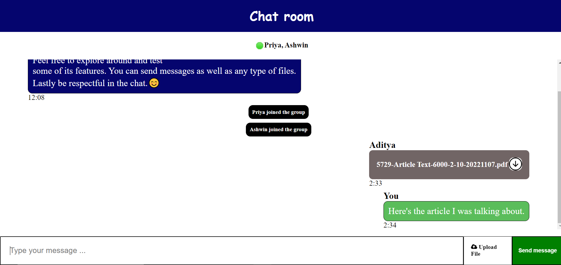 GitHub - adityabisht02/Group-Chat-Rooms: A simple chat room created ...