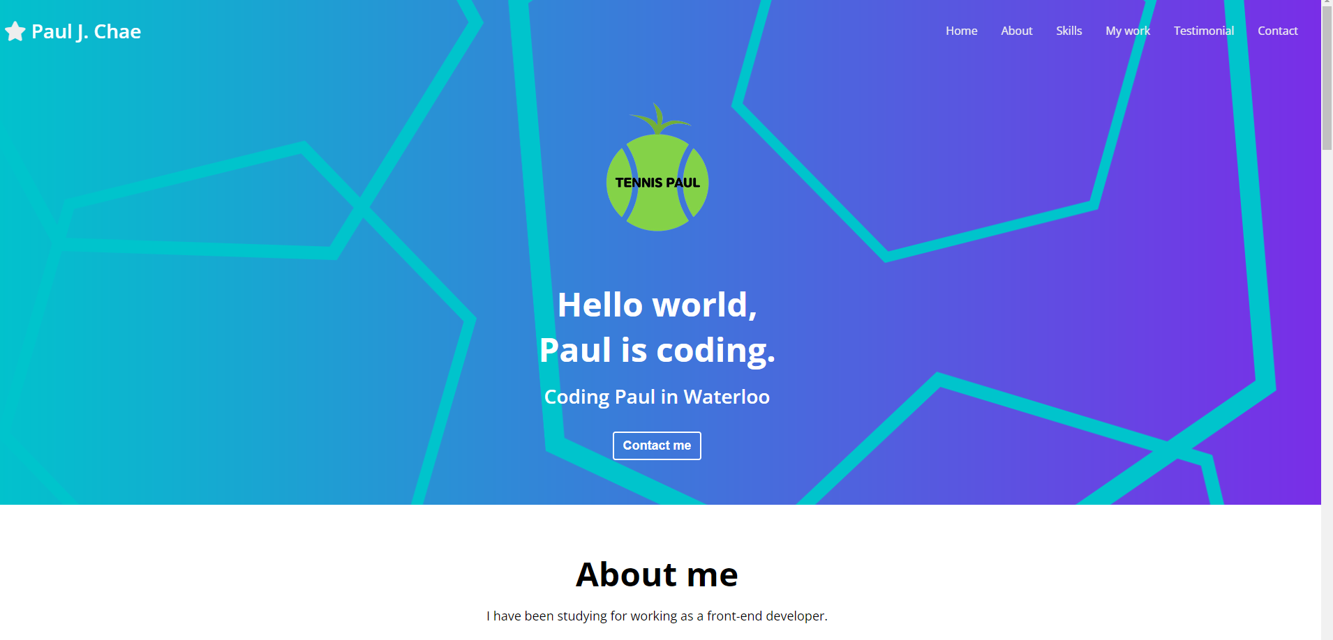 GitHub - PaulChaeJeonghyun/Portfolio: Paul`s portfolio