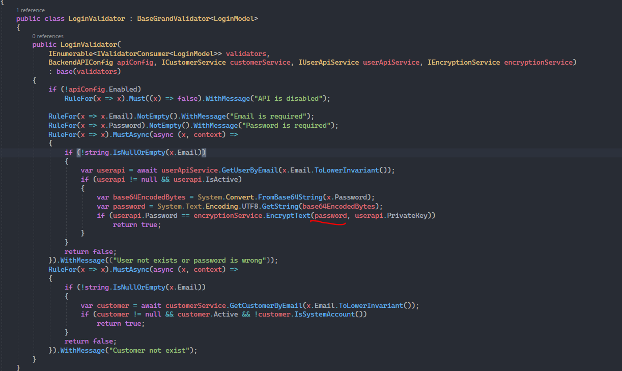 Api Validators encryption · Issue #285 · grandnode/grandnode2 · GitHub