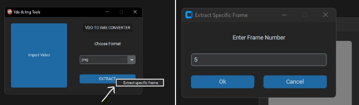 [NOT A ISSUE] Add a select option for selecting a specific frame of a ...
