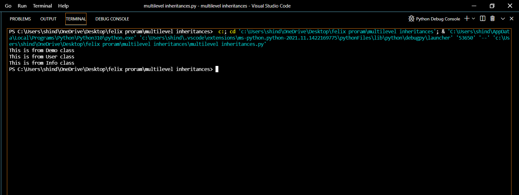 GitHub - Yuvishinde/Multiple-inheritance: Multiple inheritance