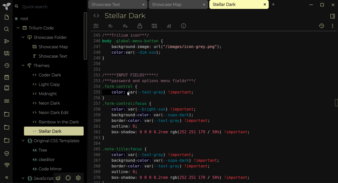 Showcase Code