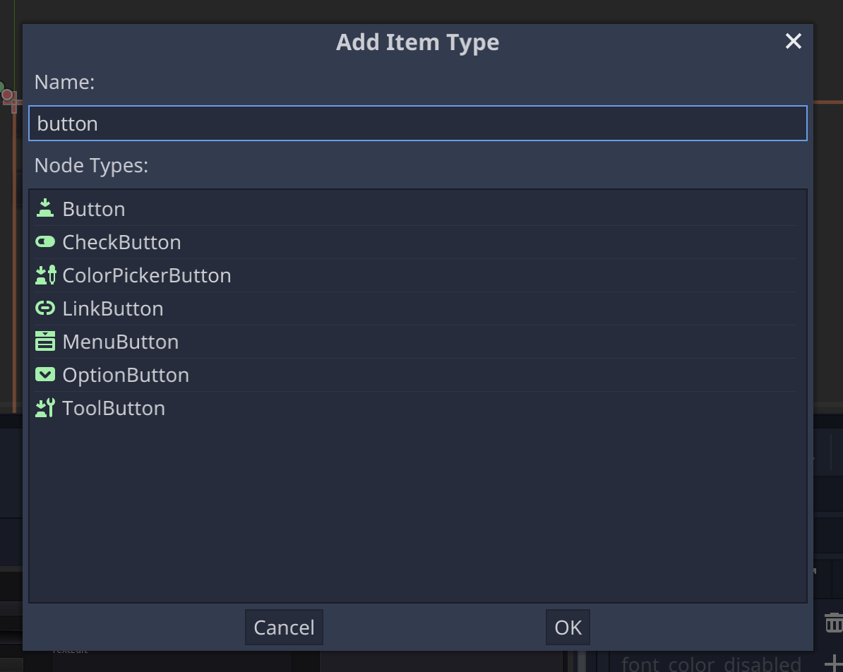 Custom node types do not appear in a theme resource and have no default ...