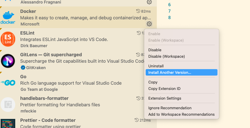 Install Another Version hangs · Issue #3303 · microsoft/vscode-docker ...