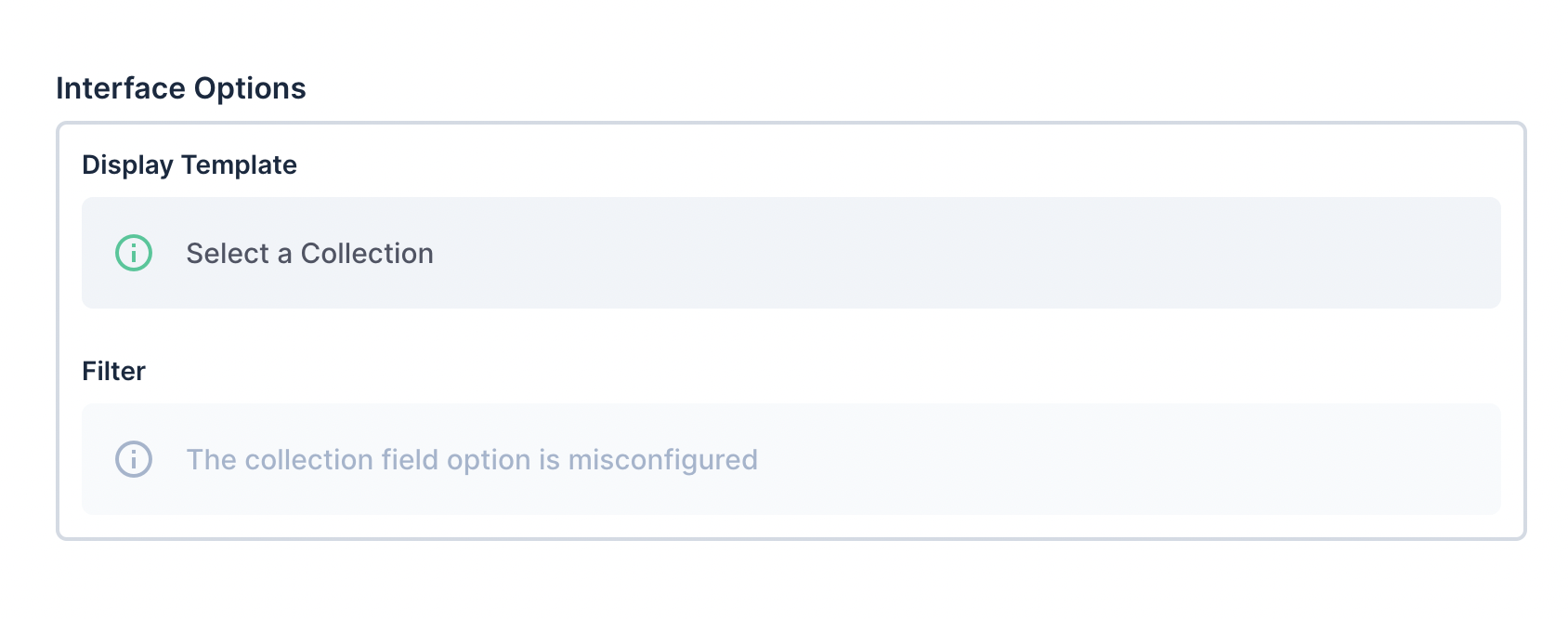 Field conditions - how to use interface options · directus directus ...