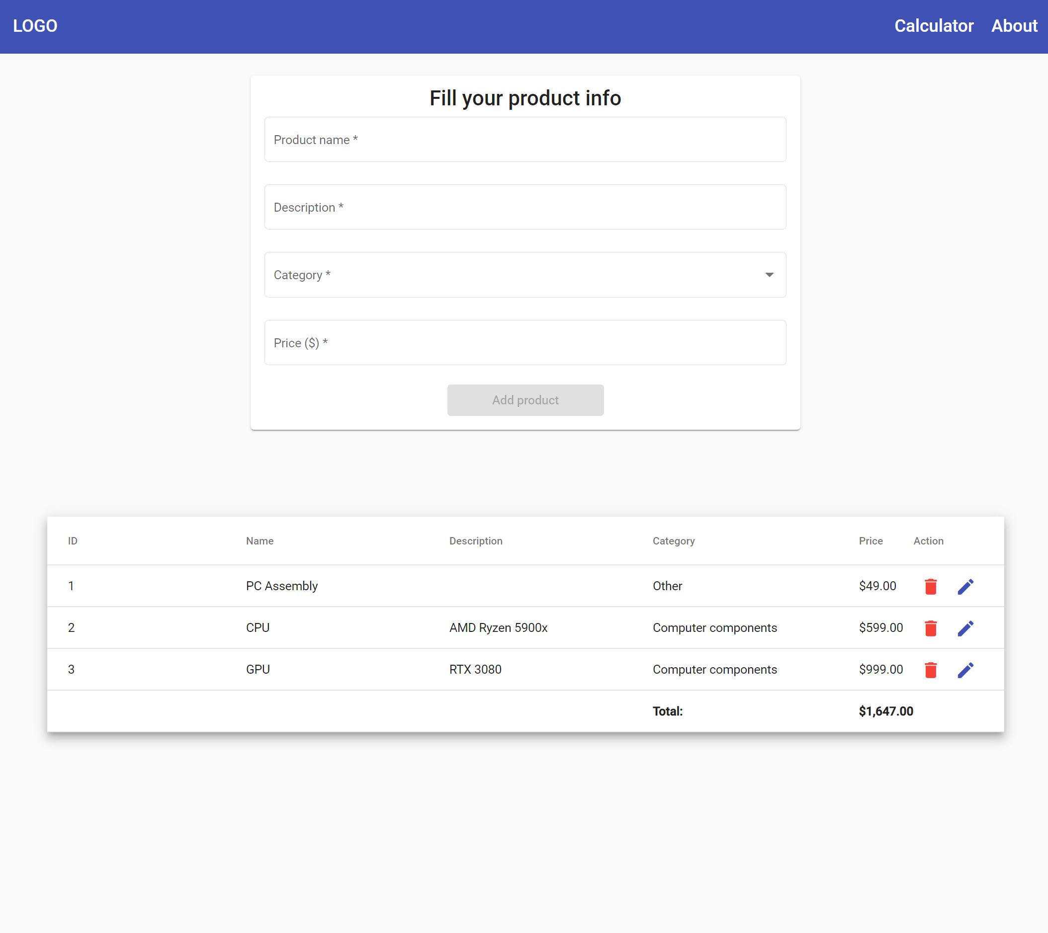 GitHub RafalSeifert/PCHardwareCalculator Small app that helps you