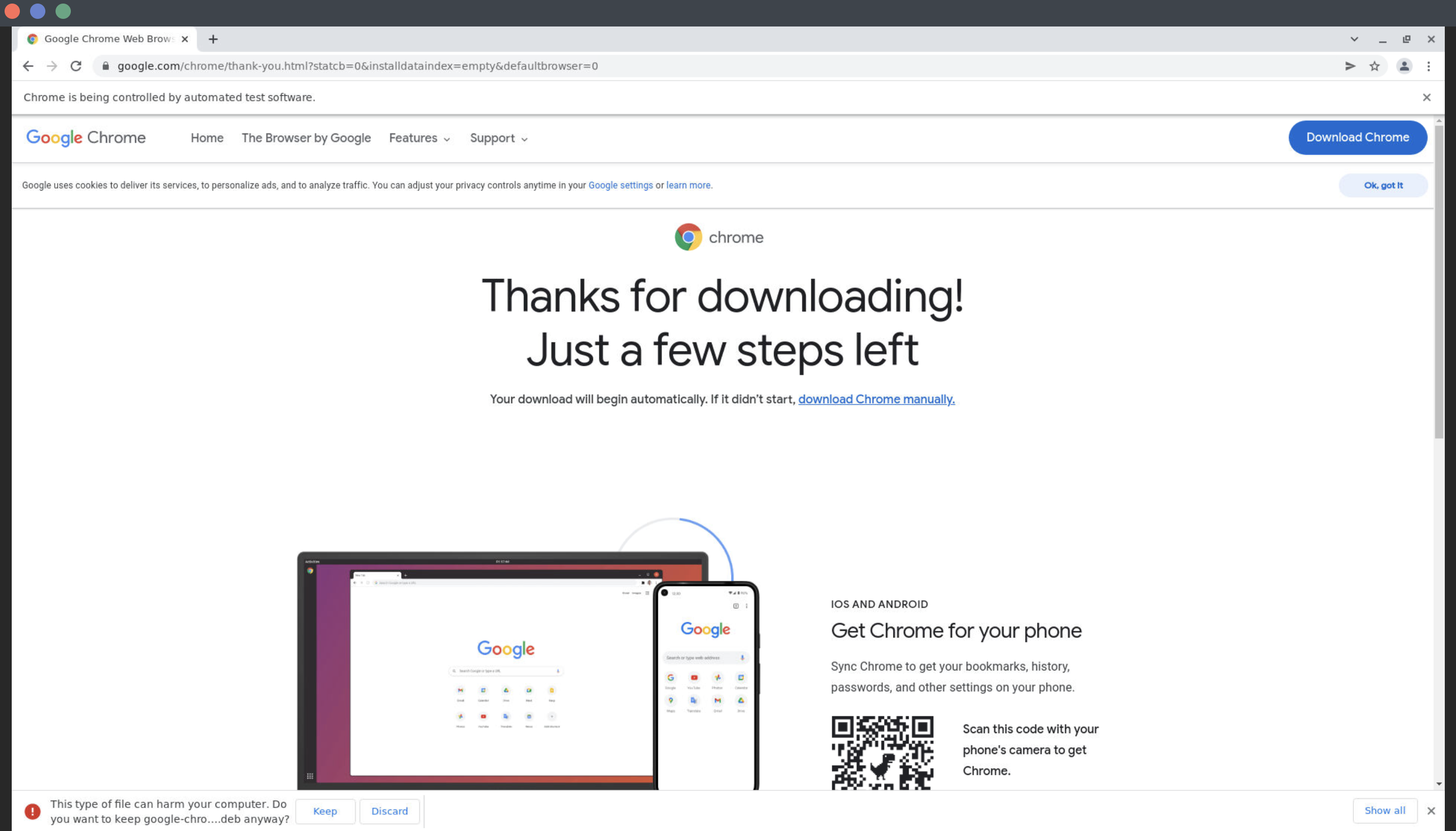 'This file may harm your computer.' popup appears when try to download ...