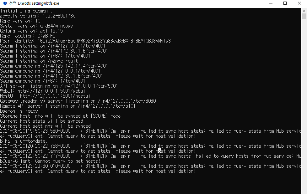 Failed to sync host stats · Issue #536 · TRON-US/go-btfs · GitHub