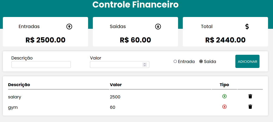 Github Yandrakarine Financial Control System This Is A Web