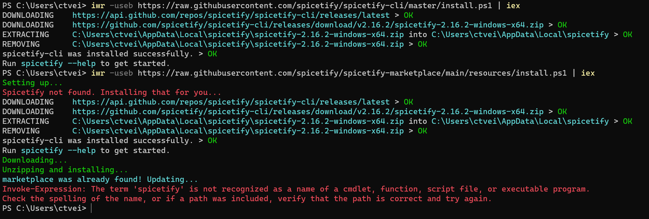 Spicetify not recognized in PowerShell · Issue #2159 · spicetify/cli ...
