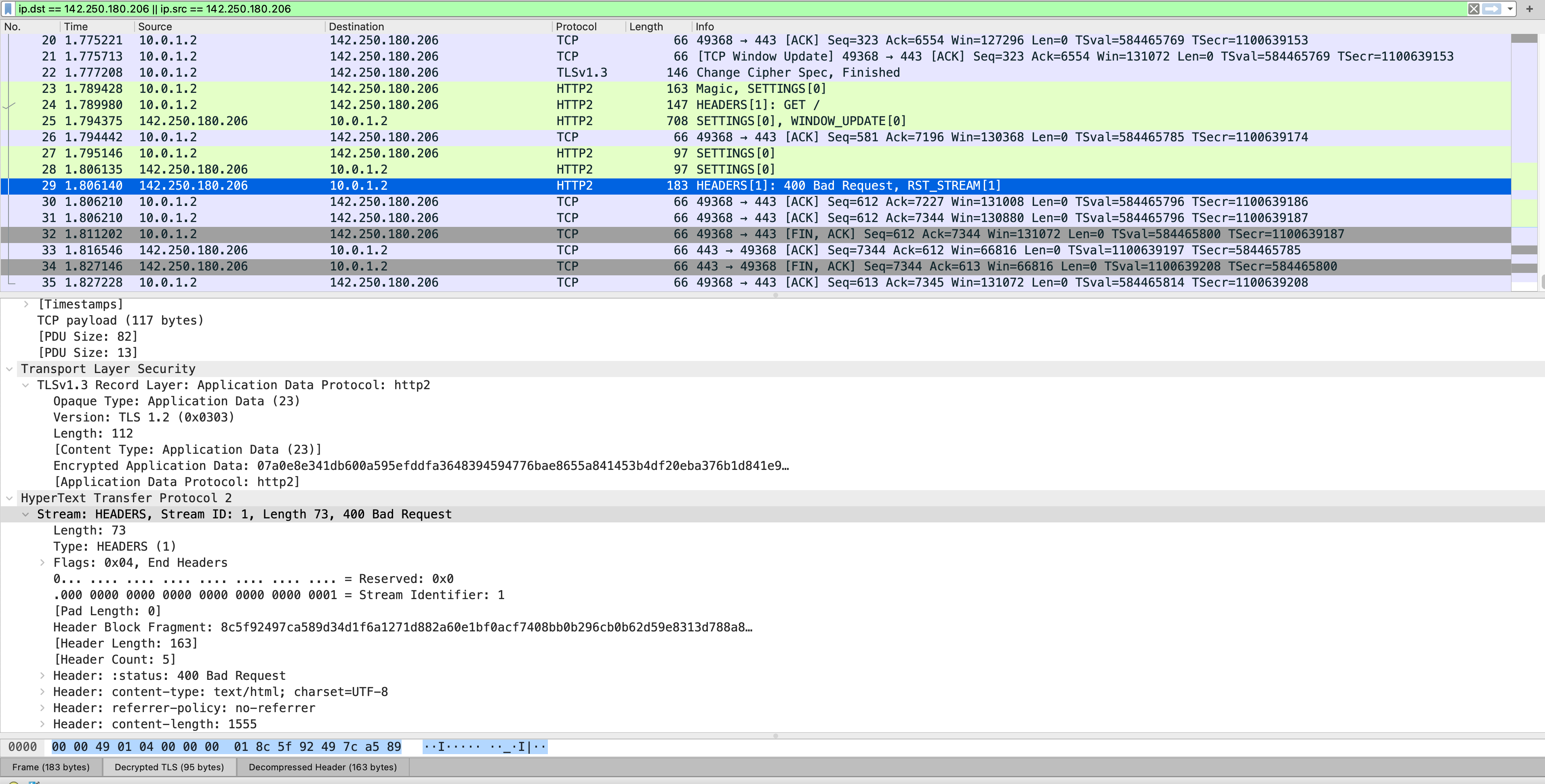 Modify headers and HTTP/2 lead to protocol error (stream reset by ...