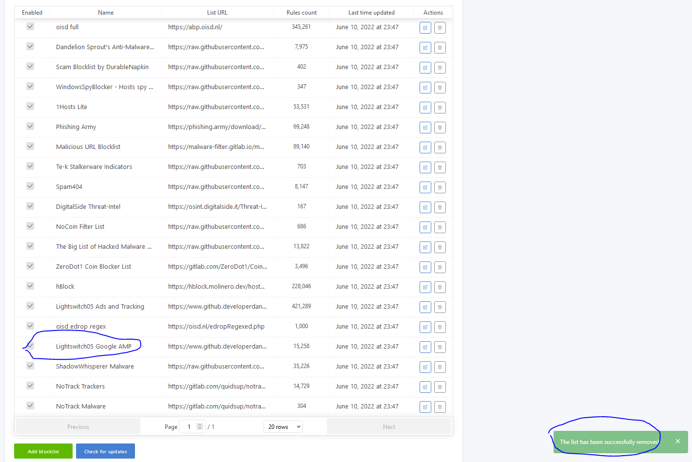 Unable to remove blocklists · Issue #4659 · AdguardTeam/AdGuardHome ...
