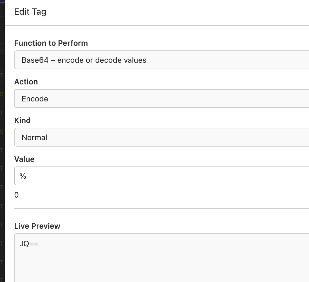 Base64 Encode variable is failing when file includes percentile symbol