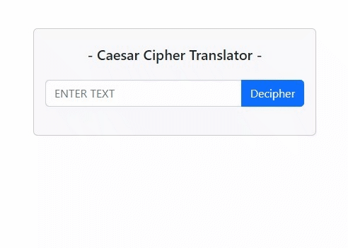 GitHub - sadikbarisyilmaz/Caesars-Cipher-Translator: Caesars Cipher ...