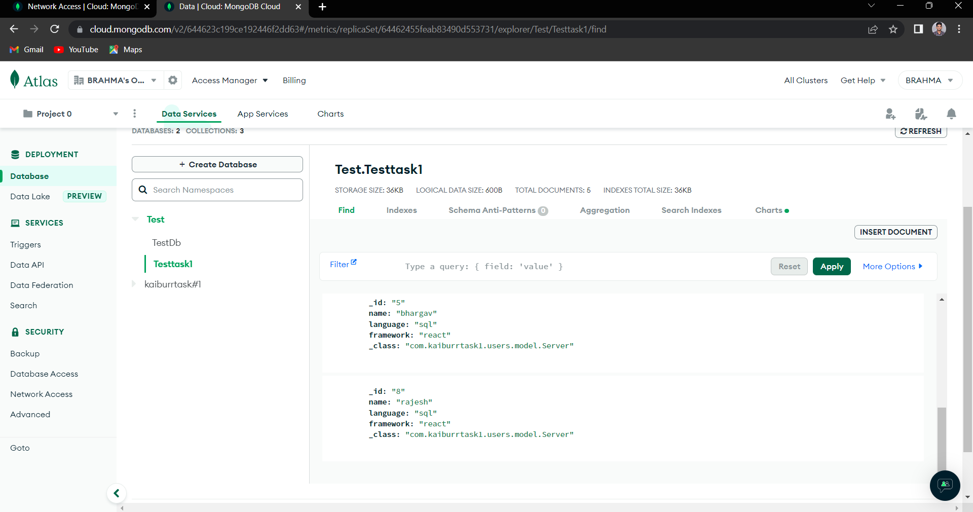GitHub Brahmamahesh/users I developed an application in java which