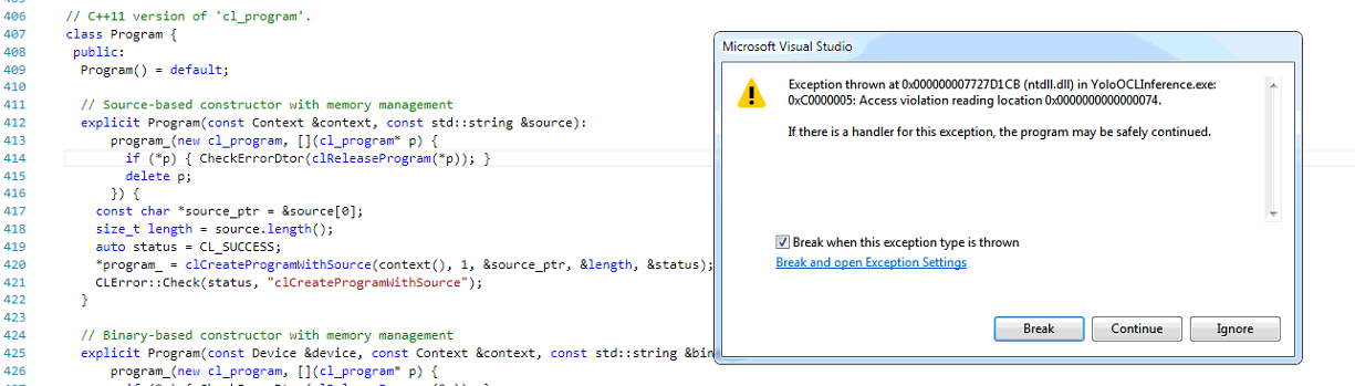 clblast.dll accessviolation error on exit · Issue #199 · CNugteren ...