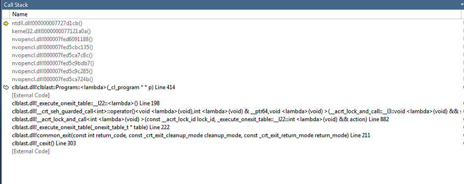 clblast.dll accessviolation error on exit · Issue #199 · CNugteren ...