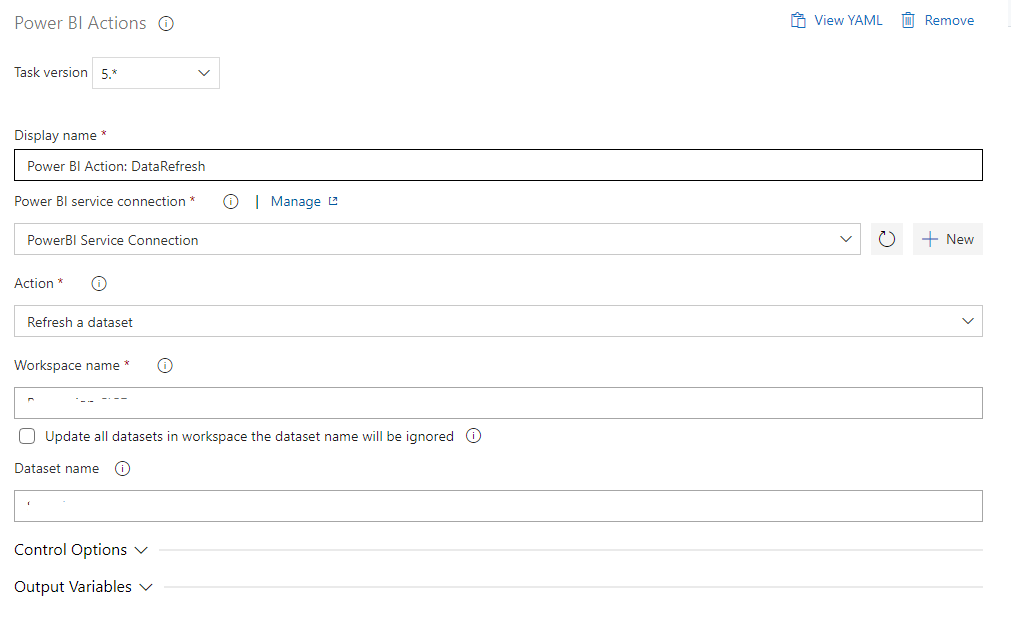 Release Task Power BI Actions: Update dataSource connection · Issue ...