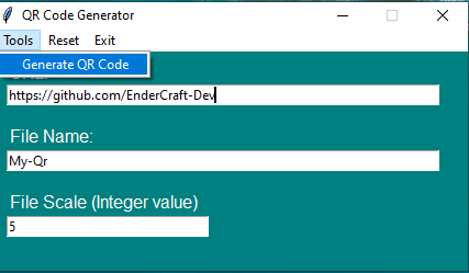 GitHub - EnderCraft-Dev/QR-Code-Generator-: Generate your own QR codes!