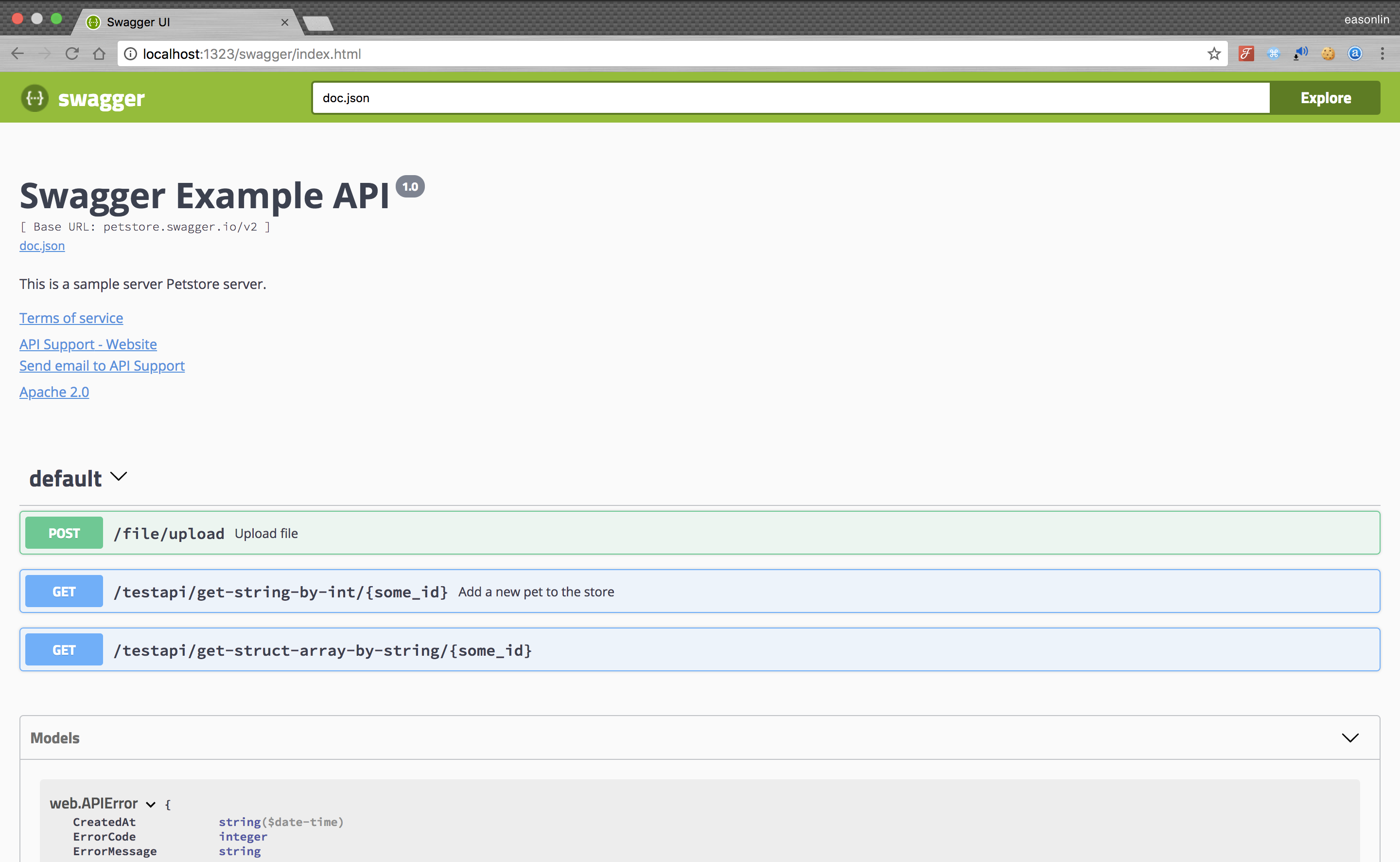 GitHub Swaggo echo swagger Echo Middleware To Automatically Generate GitHub Swaggo echo swagger Echo Middleware To Automatically Generate