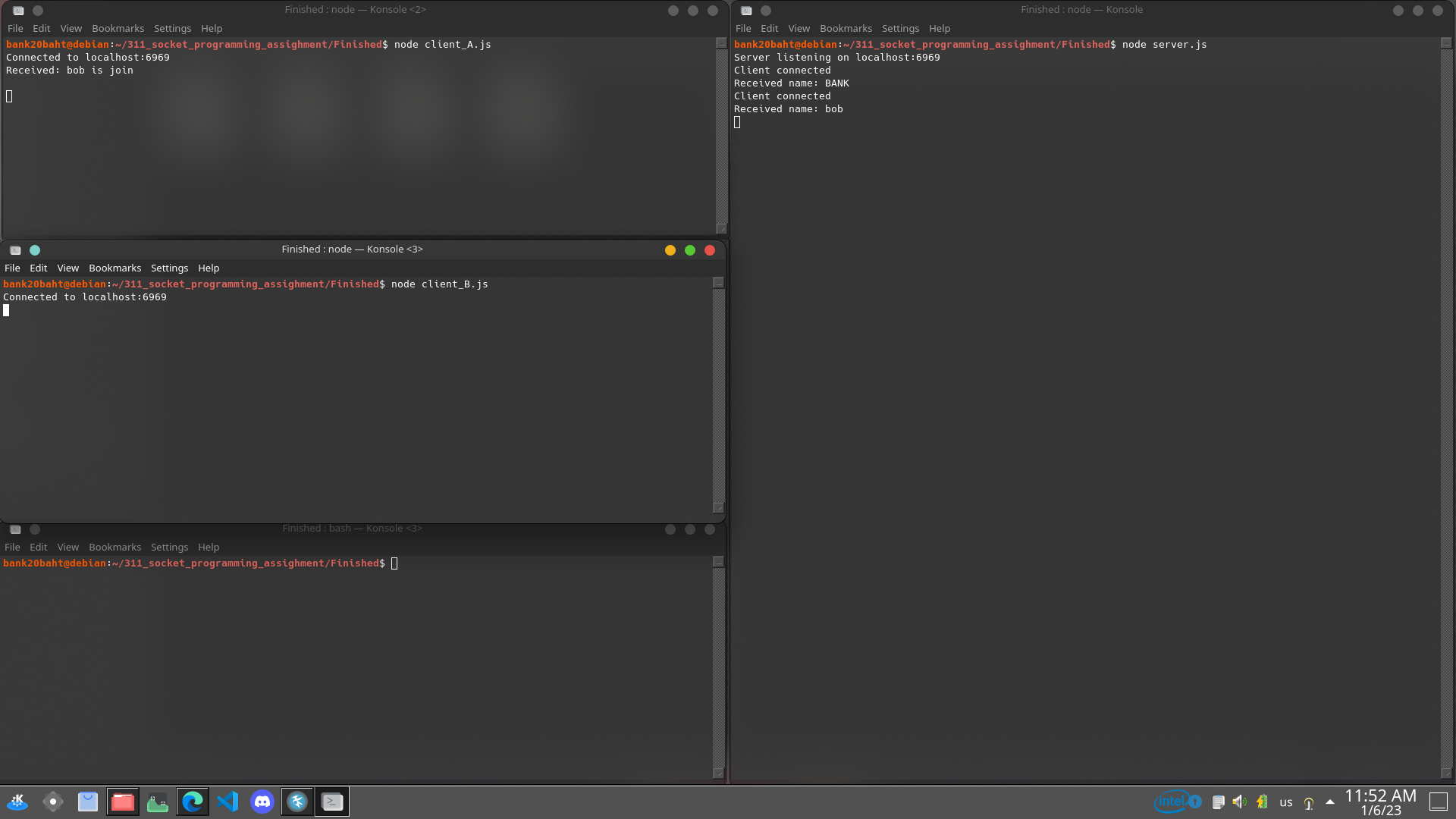 GitHub - bank20baht/socket_programming: homework 240-311 client / sever