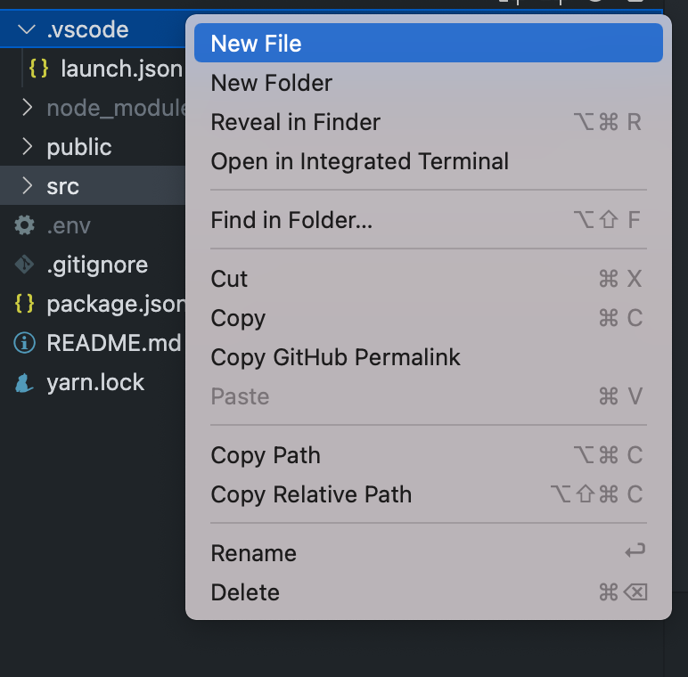 Creating hidden file inside vscode does not create the file in project ...