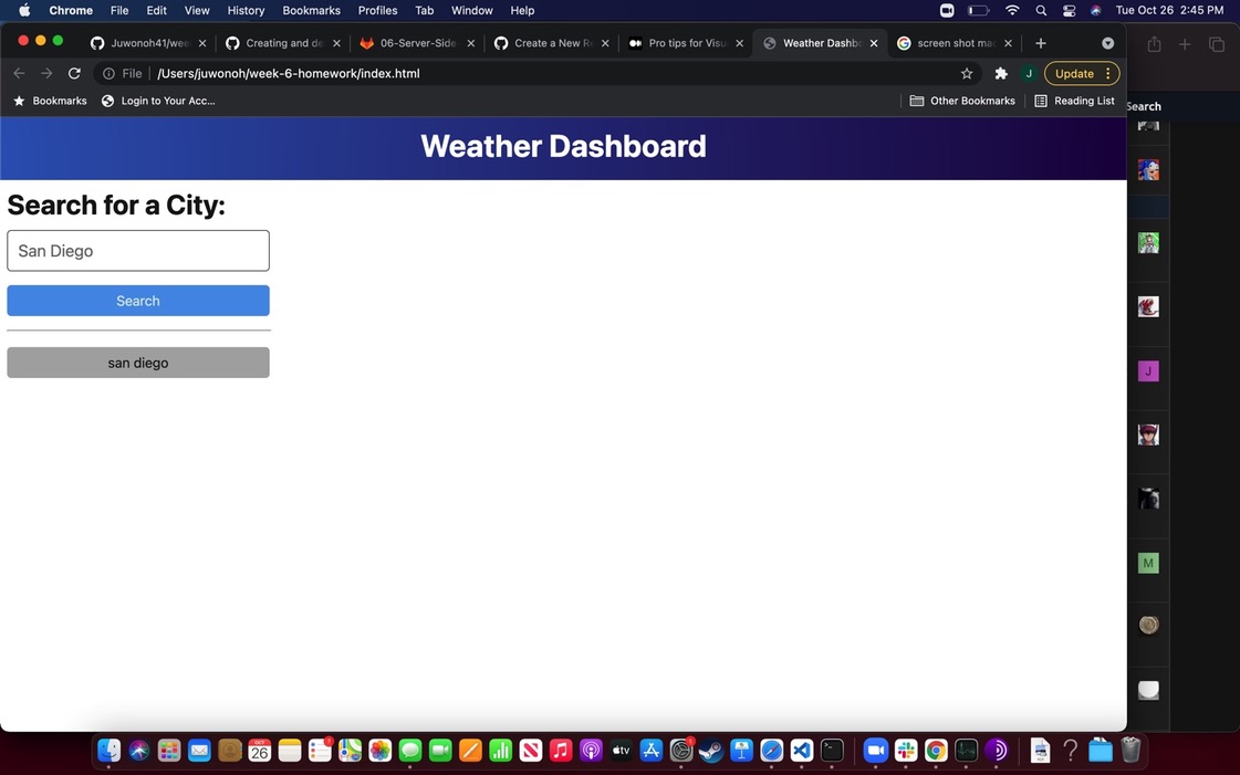 GitHub - Juwonoh41/weather-dashboard: Weather dashboard · GitHub