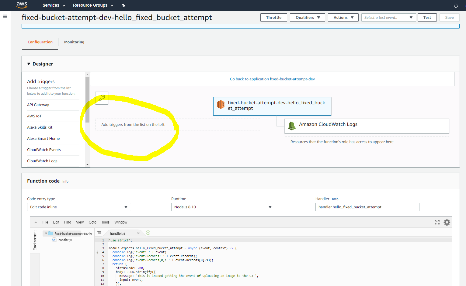 Missing required key 'Bucket' in params · Issue 2341 · serverless/serverless · GitHub