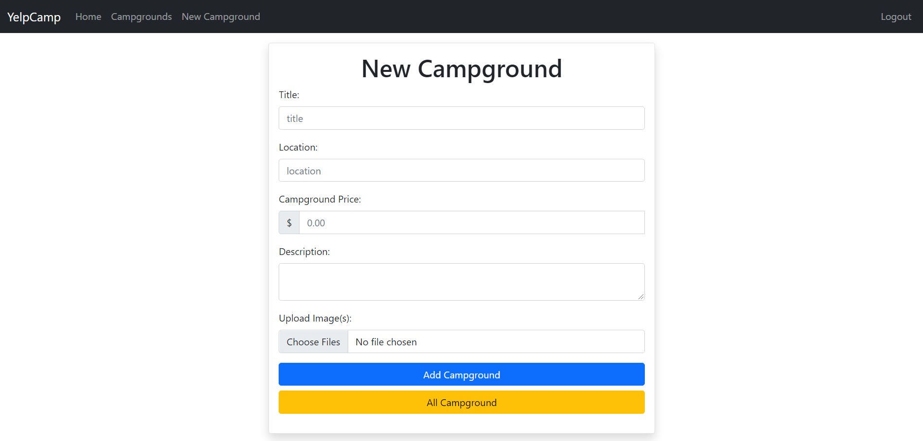 GitHub - theGDM/YelpCamp