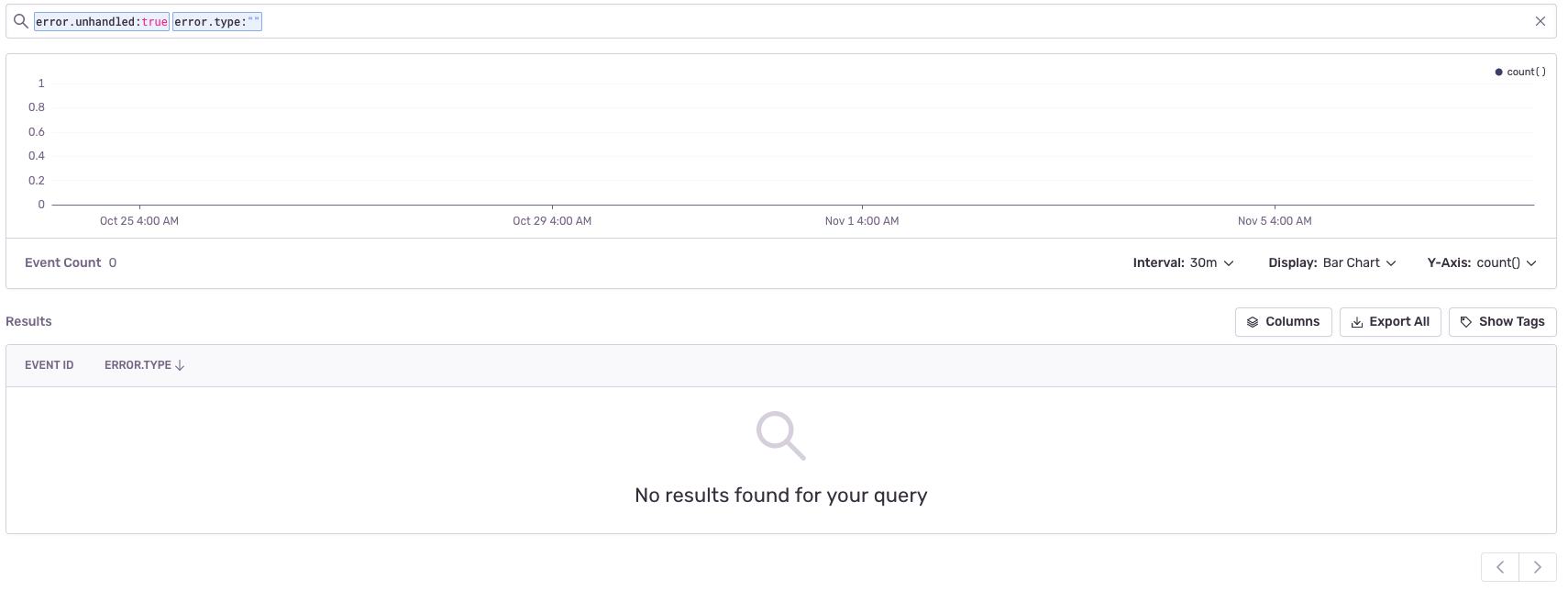 Discover does not allow you to search for error.type:"" · Issue #41090 ...