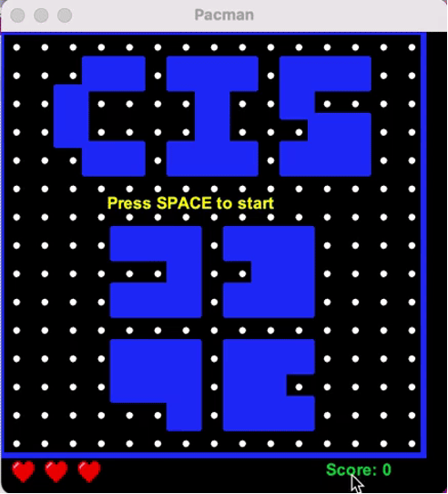 GitHub - cis3296s22/prj-03-pacmanGame: prj-03-pacmanGame Beginner ...