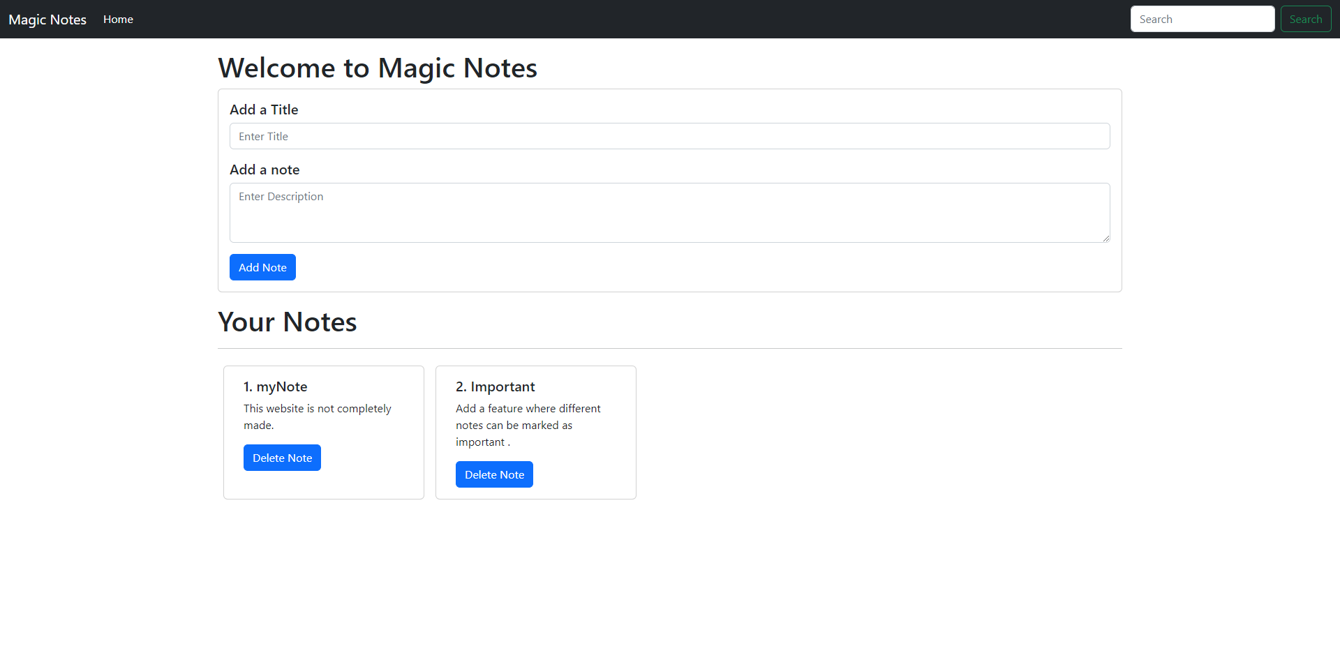 GitHub - sL0p3/MagicNotes: A Notes Taking Website using JavaScript