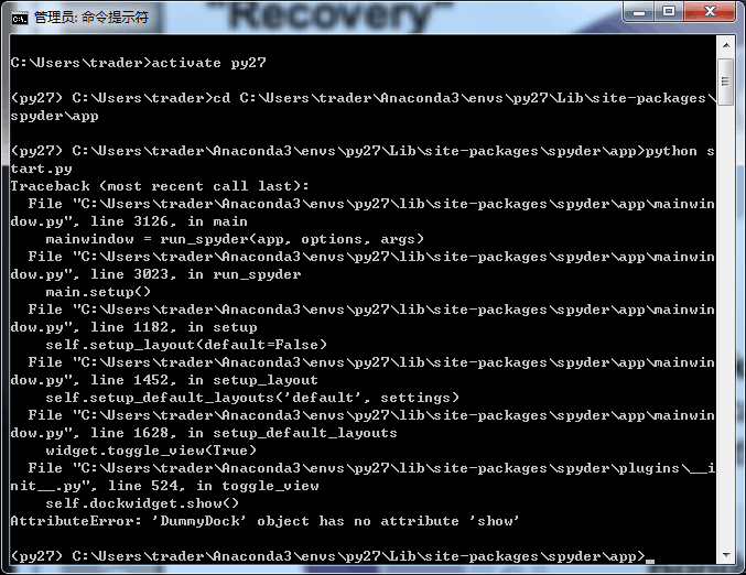 Spyder 3.2.6 [crashes/won't launch] after conda install into a fresh ...