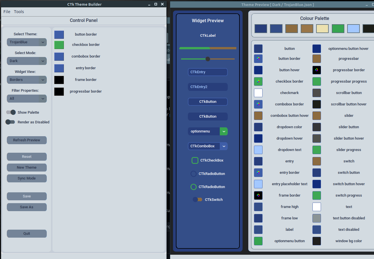 Themes · TomSchimansky CustomTkinter · Discussion #548 · GitHub
